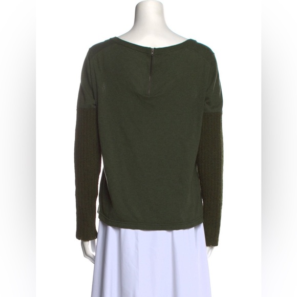 Vintage 2006 Miu Miu ( Prada) long sleeve scoop neck sweater with zipper back - Picture 2 of 12